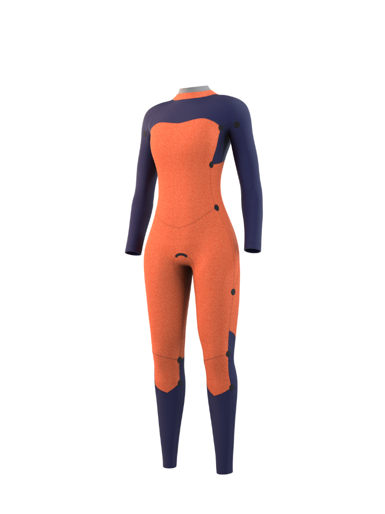 DAZZLED FULLSUIT 5.3 MM BZIP MUJER